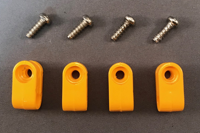 Gloss painted SunFlower / Athletic Gold Mini Face Mask Clips